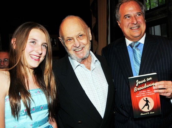 Charles Strouse (center) with Leah Lane and dad/author Stewart Lane