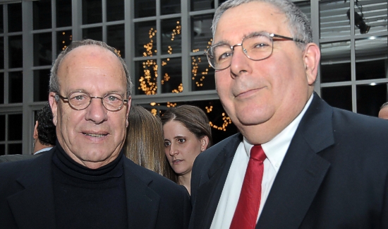 Arnon Zuckerman, Bezalel president, and Zvika Barak