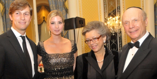 Jared Kushner, Ivanka Trump, Elisabeth and Rabbi Arthur Schneier