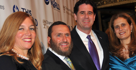 Deborah and Rabbi Shmuley Boteach with Rhoda and Israel Ambassador Ron Dermer