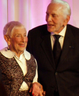 Leah Adler and Kirk Douglas