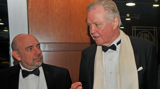 Jon Voight and TV journalist Tom Murro