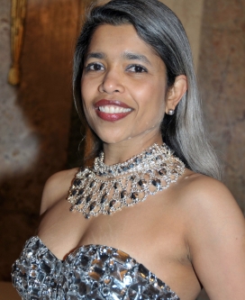 Deepa Pakianathan in shining silver