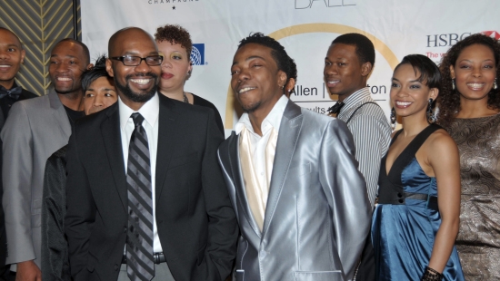 Ronald K. Brown and Peven Everett with Evidence dancers