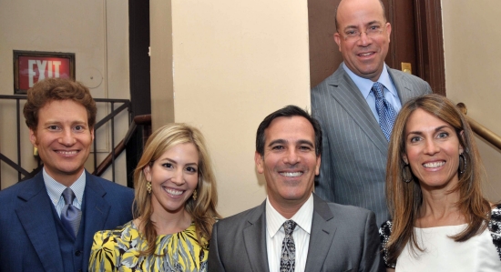 Y president Thomas Kaplan (from left), Jill and Darius Bikoff, and Caryn and Jeff Zucker at 92nd Street Y benefit concert with Barry Manilow