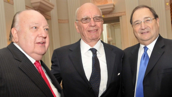 Roger Ailes, Rupert Murdoch and Abraham Foxman