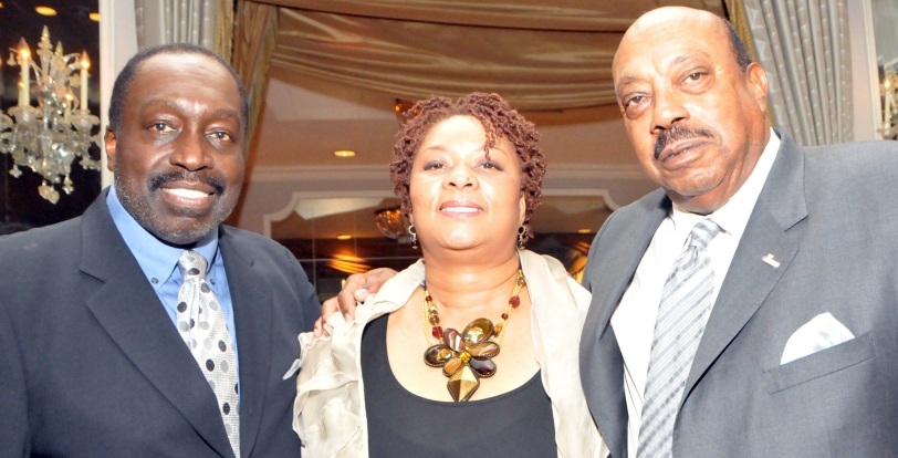Earl "The Pearl" Monroe with Desiree and Anthony Walton