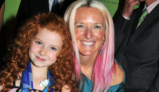 Francesca Capaldi, 9, and Shannon Bahrke