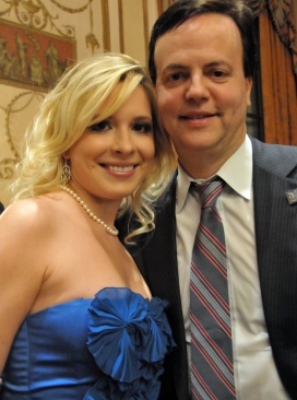 Irina Lust glamorizes cocktail reception with hubby Herbert Lust of Nomura Securities