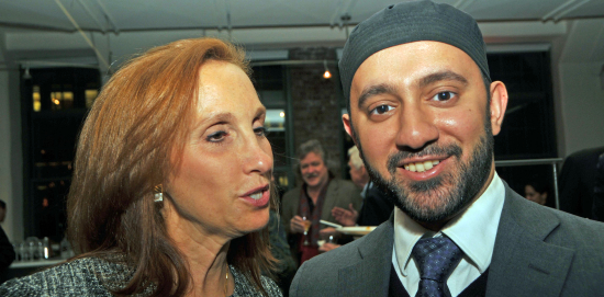 Lenore Ruben and Imam Khalid Latif