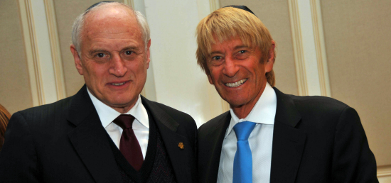 Malcolm Hoenlein and Eddie Trump