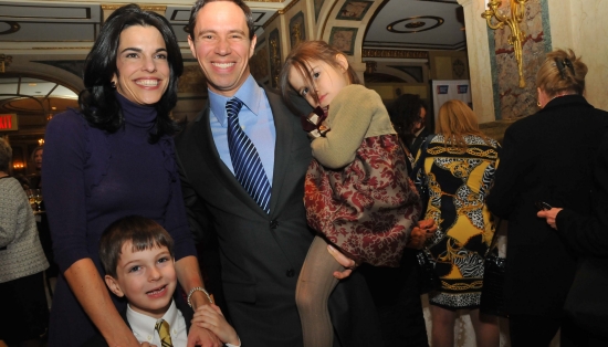Diane Reidy-Lagunes with husband Sergio and children Alec and Keira