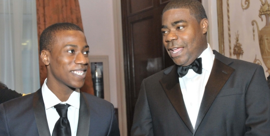 Tracy Morgan of TVs 30 Rock and son Tracy Jr.