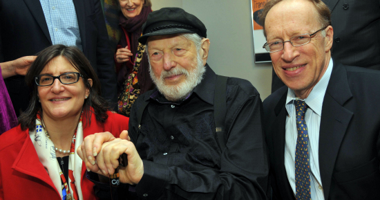 Theodore Bikel with Sarah and Elie Hirschfeld