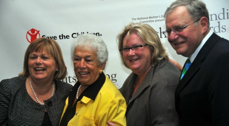 Kathy Deggendorfer, Gert Boyle, Mary and Tim Boyle