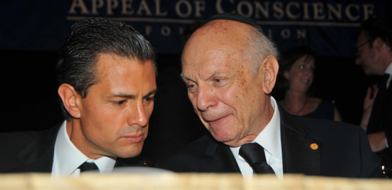 Enrique Pena Nieto and Rabbi Arthur Schneier