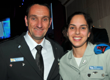 Maj. Gen. Hertzi Halevy and Efrat Kaykob