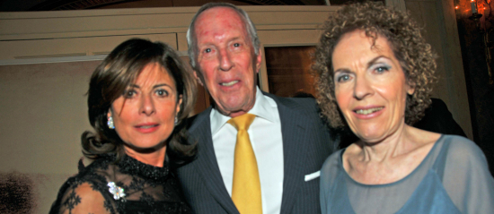 Susan Sanders, left, David Genser and Enid Shapiro