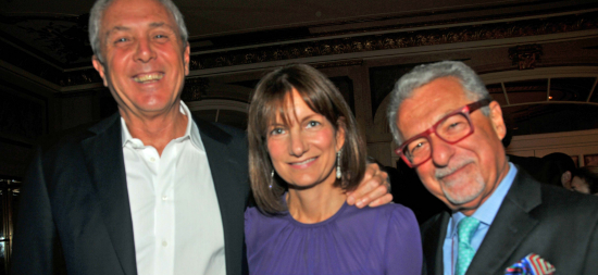 Yoron Cohen of Jones Lang LaSalle (left), Marnie Tihany and Adam D. Tihany