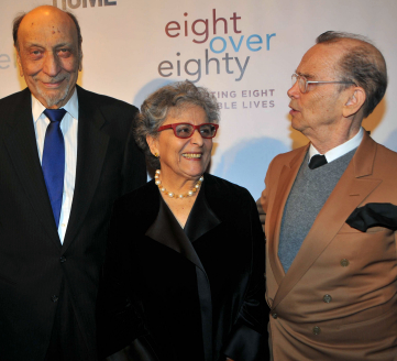 Milton Glaser, Arlene Alda and Joel Grey