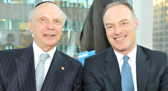 Rabbi Arthur Schneier and Renaud Dutreil