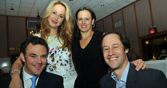 Mitch Davidson and wife Nina Rennert Davidson, with Randall Winn and wife Tamara Winn