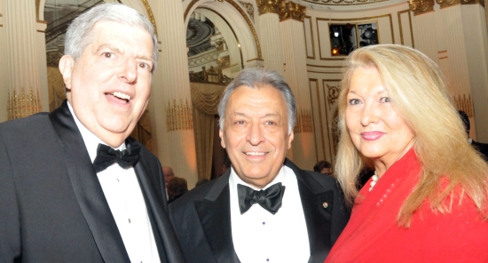 Marvin Hamlisch with Nancy and Zubin Mehta