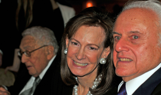 Henry Kissinger, Lally Weymouth and Ira Rennert