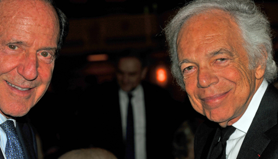 Mortimer Zuckerman and Ralph Lauren