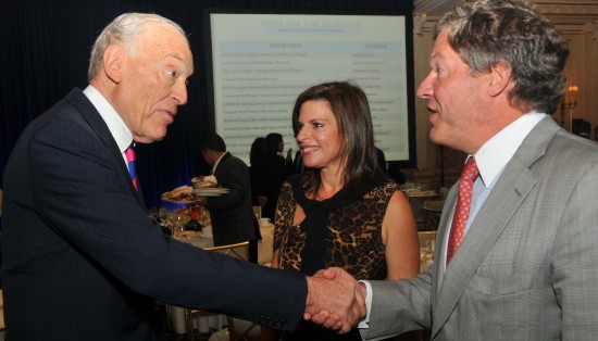 Leonard Lauder with Leora and Steven M. Levy of Kamber Management