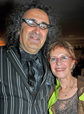 Artist Yigal Ozeri and Shuli Kislev, deputy director of Tel Aviv Museum of Art