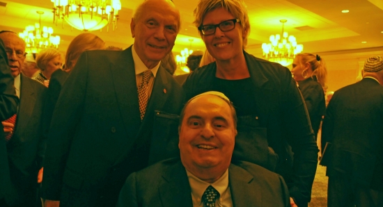 Leon Charney and wife Tzili with Rabbi Arthur Schneier