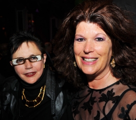 Janet Lehr, co-owner of Vered Art Gallery in East Hampton, and Jane Ann Fell