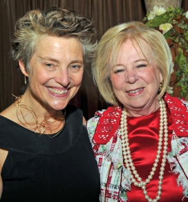 Bella Meyer, florist and Marc Chagall’s granddaughter, and philanthropist Herta Amir