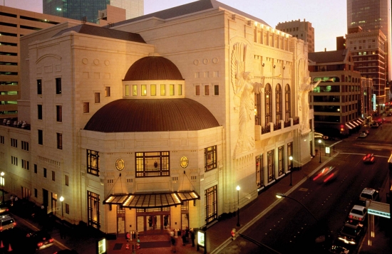 Bass Hall at dusk