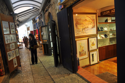 Gallery Row is packed with artists quarters and shops